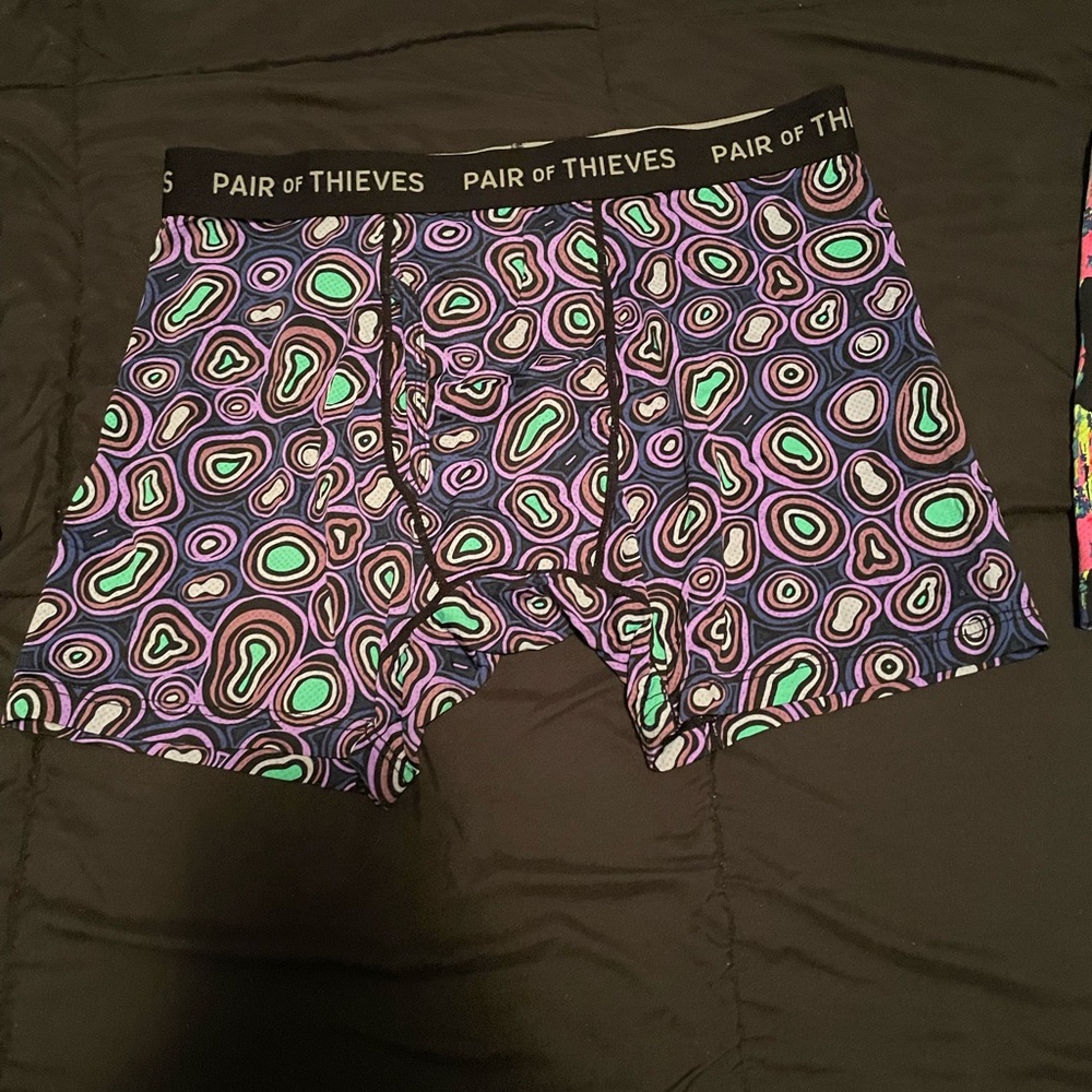 Men's Vibrant Purple Boxer Briefs - Picture 4 of 5